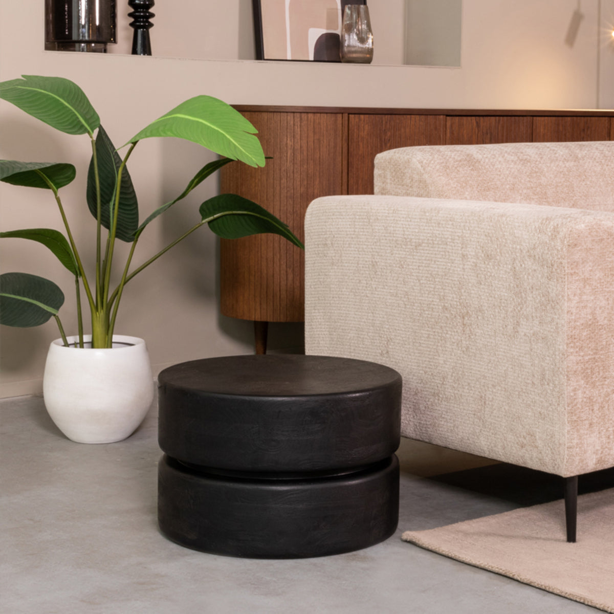 LABEL51 Salontafel Milly - Mangohout - 50 cm